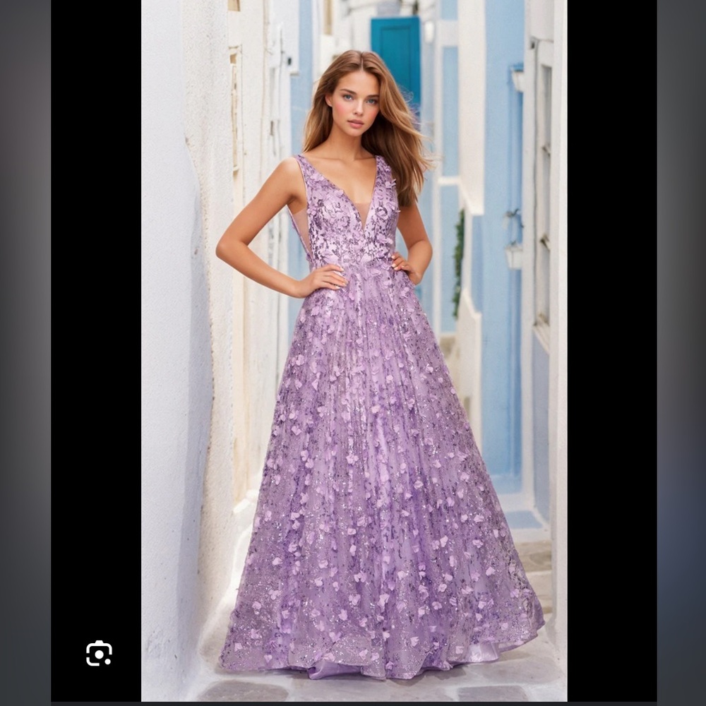 Dave & Johnny glitter flower dress